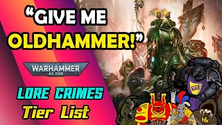 40K COVER ART RANKED w GrimDarkHalfOff  LOREMASTER TIER LISTS  Lorecrimes Podcast [upl. by Adnesor991]