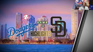 DODGERS PADRES GAME 3 [upl. by Notsehc]