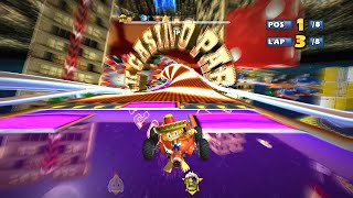 AMIGO Roulette Road 9 Laps Expert Request Sonic amp Sega AllStars Racing [upl. by Awhsoj]