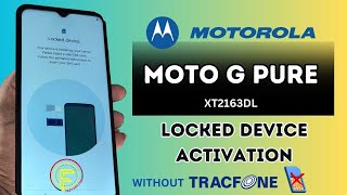 Moto G Pure Locked device Activation  XT2163Dl Locked device  Network Lock [upl. by Hosea679]