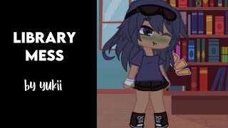 library mess 📚  girl gacha fart diarrhea   read desc for info and warning ⚠️ [upl. by Mungovan]