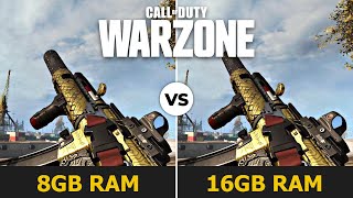 Call of Duty Warzone 8GB vs 16GB RAM DDR3 Performance Comparison [upl. by Rodi]