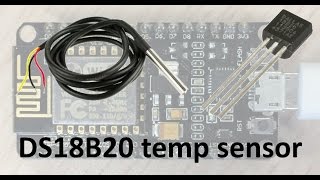 DS18B20 NODEMCU ESP8266 BLYNK  подключение герметичного датчика температуры [upl. by Leiria]