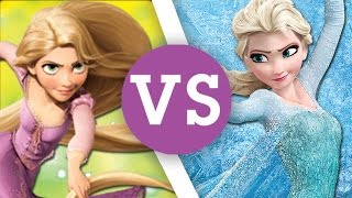 Elsa VS Rapunzel  Frozen Fun or Tangled Tales [upl. by Xylina887]