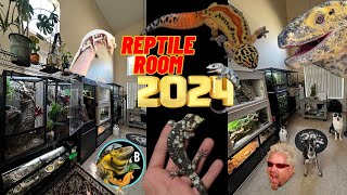 Reptile Room 2024  January  BubbasGeckos [upl. by Ocire]