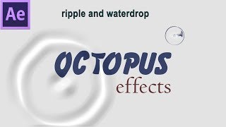 How to create ripple effect and simple waterdrop in After Effects  20 [upl. by Edlin]