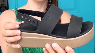 Crocs Women’s Brooklyn Low Wedges Platform Sandals Review [upl. by Ennovyhs68]