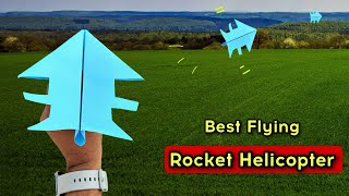 how to make new flying rocket plane best flying rocket launcher flying paper rocket plane [upl. by Arodaeht]