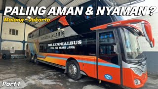 Pilihan Bus Aman amp Nyaman Malang  Jakarta Apakah layak  Trip Rosalia indah Double Decker 1 [upl. by Ellehcan88]