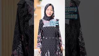 Dress 2 susun ll gamis ceruty babydoll [upl. by Cottle909]