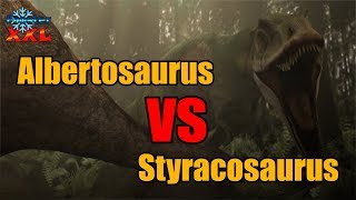 Albertosaurus VS Styracosaurus  Jurassic Fight Club [upl. by Adnol865]