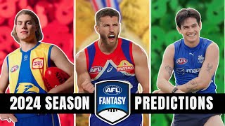 2024 AFL Fantasy Early Season Predictions [upl. by Filmore]