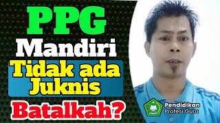 PPG Mandiri tidak ada Juknis Bisa atau Tidak  Simak Penjelasannya [upl. by Nnylarak]