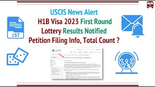 USCIS News  H1B 2023 Lottery Results Notified for all Petition Filing Info Counts [upl. by Aciruam297]