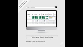 Full Set Payroll Template Google Sheets [upl. by Xeno]