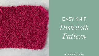 How to Knit an Easy Dish Cloth [upl. by Rehpotsrhc]