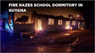 Guyana News Live  Horrific Fire Engulfs School Dormitory In Mahdia Several Children Reported Dead [upl. by Tips358]