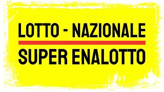 LOTTO NAZIONALE  SUPER ENALOTTO Gratis consigli validi dal 6 e 8 Giugno 2024 [upl. by Johanan]