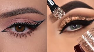 Os Melhores Tutoriais de Maquiagem para os Olhos Eye Makeup  New Years Eve🎉 [upl. by Ahsekal]