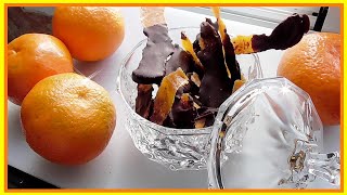 🍊 NARANJA CONFITADA con CHOCOLATE  Postre Navideño [upl. by Judenberg]