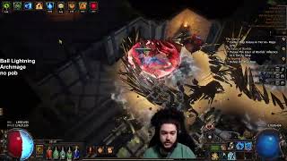 PoE Necropolis  SSF Ball Lightning Adventures Day 2 [upl. by Ffilc914]