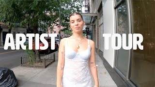 What Are Artists Making in New York Art Studio Vlog Tour 2023 NYC [upl. by Inafit]