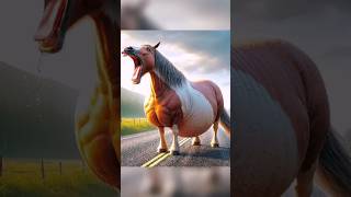 A lonely pregnant horse horse pregnancy alone shorts animals animalslover viralvideo [upl. by Tnilf]