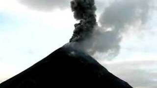 Explosion at Fuego Volcano Guatemala [upl. by Kitchen749]