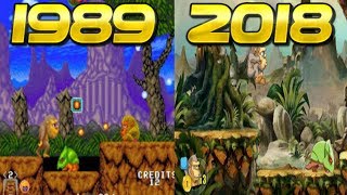 Evolucion de TokiJuju 1989  2018PS4  PC  SWITCH  ARCADE  NES  SEGA evolution [upl. by Analaf]