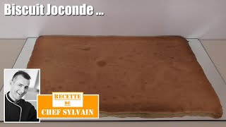 Biscuit Joconde  Recette par Chef Sylvain [upl. by Nirehs198]