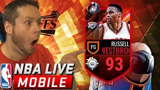 LOL WESTBROOK NBA LIVE MOBILE PLAYOFF PACKS [upl. by Annadiane]