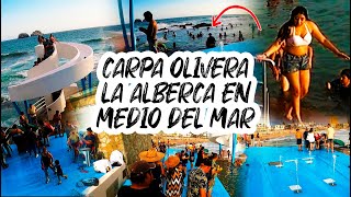 ALBERCA en Mazatlan en el MAR  RENOVADA la Carpa Olivera en Malecon de Mazatlan 2022  Olas Altas [upl. by Eedia771]