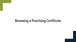 LSB Online guide Renewing a Practising Certificate [upl. by Aznarepse]