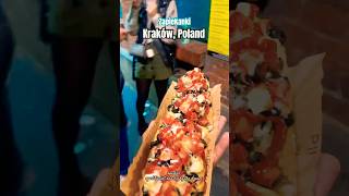 Polish 🇵🇱 Zapiekanki Is The Best 💯Food 🍛 travel polska explore poland trending ytshorts [upl. by Yelyab770]