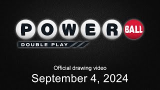 Powerball Double Play drawing for September 4 2024 [upl. by Schuman618]