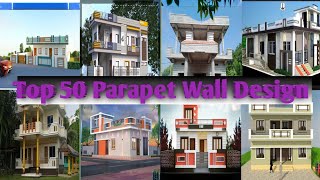 50 Stylish Balcony Wall Designs 2025 Modern Front Elevation Grill Designs Parapet Wall Balcony Ideas [upl. by Atiragram]