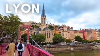 Old Town Lyon Walking Tour  Vieux Lyon FRANCE [upl. by Noedig]