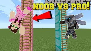 Minecraft NOOB VS PRO  KING OF THE LADDER  MiniGame [upl. by Noillid]