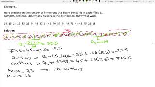 Probability amp Statistics Lesson 18 Summarizing Quantitative DataBoxplots amp Outliers [upl. by Nilre524]