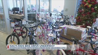 Kacis Kids bike drive approaches last day to donate [upl. by Sivahc]