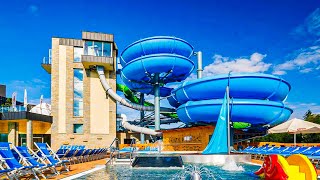 Waterslides at Chochołowskie Termy in Poland [upl. by Llehsar]