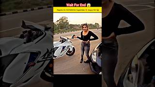 SUPERBIKE HAYABUSA RAPIDO WITH ANGRY GIRL 🤬sportsbike shorts [upl. by Mcclain898]