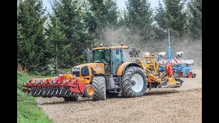 RENAULT ATLES 936 RZ  Combiné de semis de Maïs Direct après Labours en 450m  SARL Rousseau [upl. by Oidale]