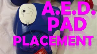 AED Pad Placement  How to Use Defibrillator Pads [upl. by Cahra326]