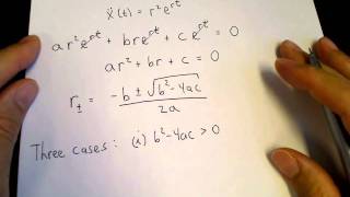 Secondorder linear homogeneous ode with constant coefficients Part I [upl. by Galatia]