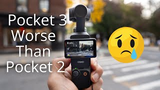 DJI Pocket 3 is Worse Than Pocket 2  Side by Side Comparison [upl. by Samaria]