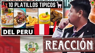 BOLIVIANO🇧🇴 REACCIONA A TOP 10 PLATILLOS TIPICOS DE PERU  PARA VIAJEROS DE CORAZON🇵🇪 [upl. by Cheyne]