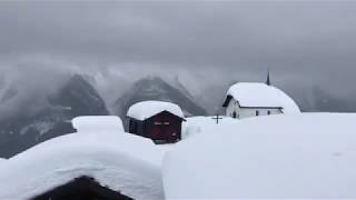 Auf Ski durch den Skiort Bettmeralp [upl. by Graf]