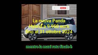 Fiat Panda straordinaria offerta Fino al 31 ottobre automobile car stellantis auto fiat car [upl. by Bilac]