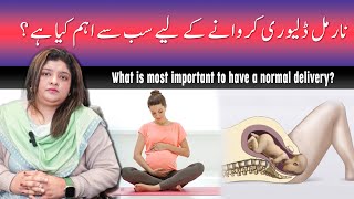 What is most important to have a normal delivery  Dr Naila Jabeen [upl. by Hadeehsar]